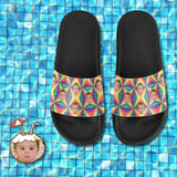 Custom Girlfriend Face Rainbow Love Men's Slide Sandal