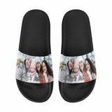 Custom Photo&Name My Family Men's Slide Sandals