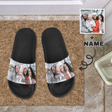 Custom Photo&Name My Family Men's Slide Sandals