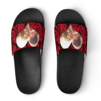 Custom Photo Roses Unisex Slide Sandals