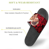 Custom Photo Roses Unisex Slide Sandals