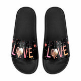 Custom Photo Sparkle Women's Slide Sandals