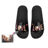 Custom Photo Sparkle Women's Slide Sandals