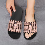 Custom Seamless Face Smash Unisex Slide Sandals For Holiday Gifts