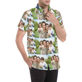 Custom Photo Shirt Happy Family Make Your Own Shirt Personalized Shirt with Photo Men's All Over Print Shirt