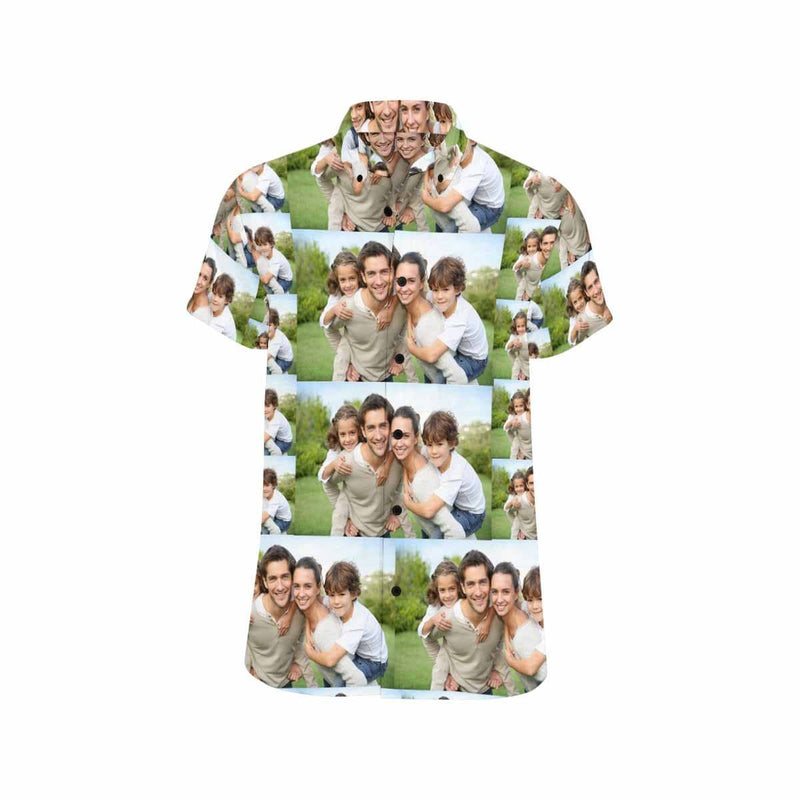 Custom Photo Shirt Happy Family Make Your Own Shirt Personalized Shirt with Photo Men's All Over Print Shirt