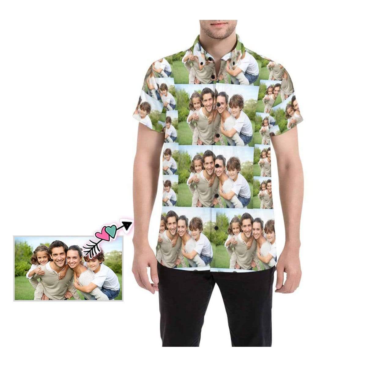 Custom Photo Shirt Happy Family Make Your Own Shirt Personalized Shirt with Photo Men&