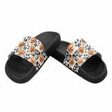 Custom Pet Face Paw Print Men's Slide Sandal