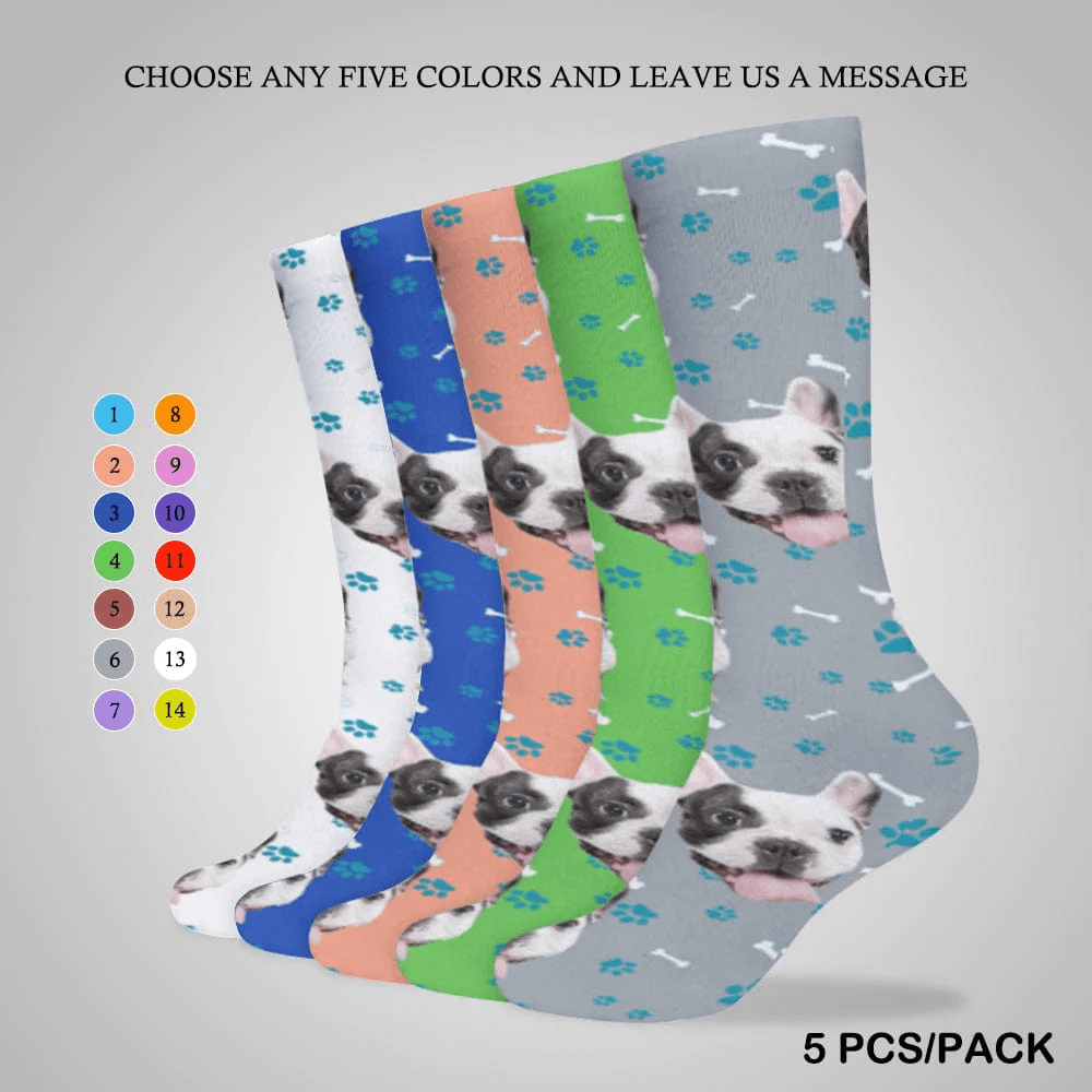 Personalized Socks Custom Face Sublimated Crew Socks Ankle Socks with Picture