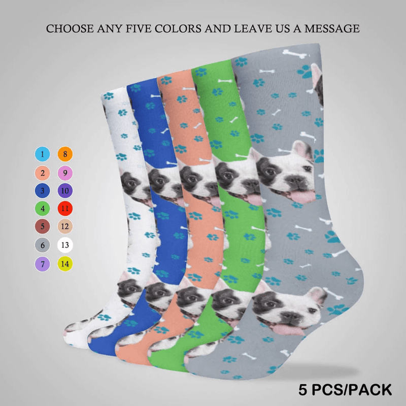 Personalized Socks Custom Face Sublimated Crew Socks Ankle Socks with Picture