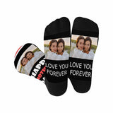 Custom Photo Socks Love You Forever Sublimated Crew Socks