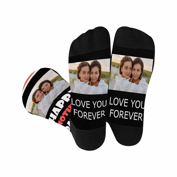 Custom Photo Socks Love You Forever Sublimated Crew Socks