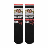 Custom Photo Socks Love You Forever Sublimated Crew Socks