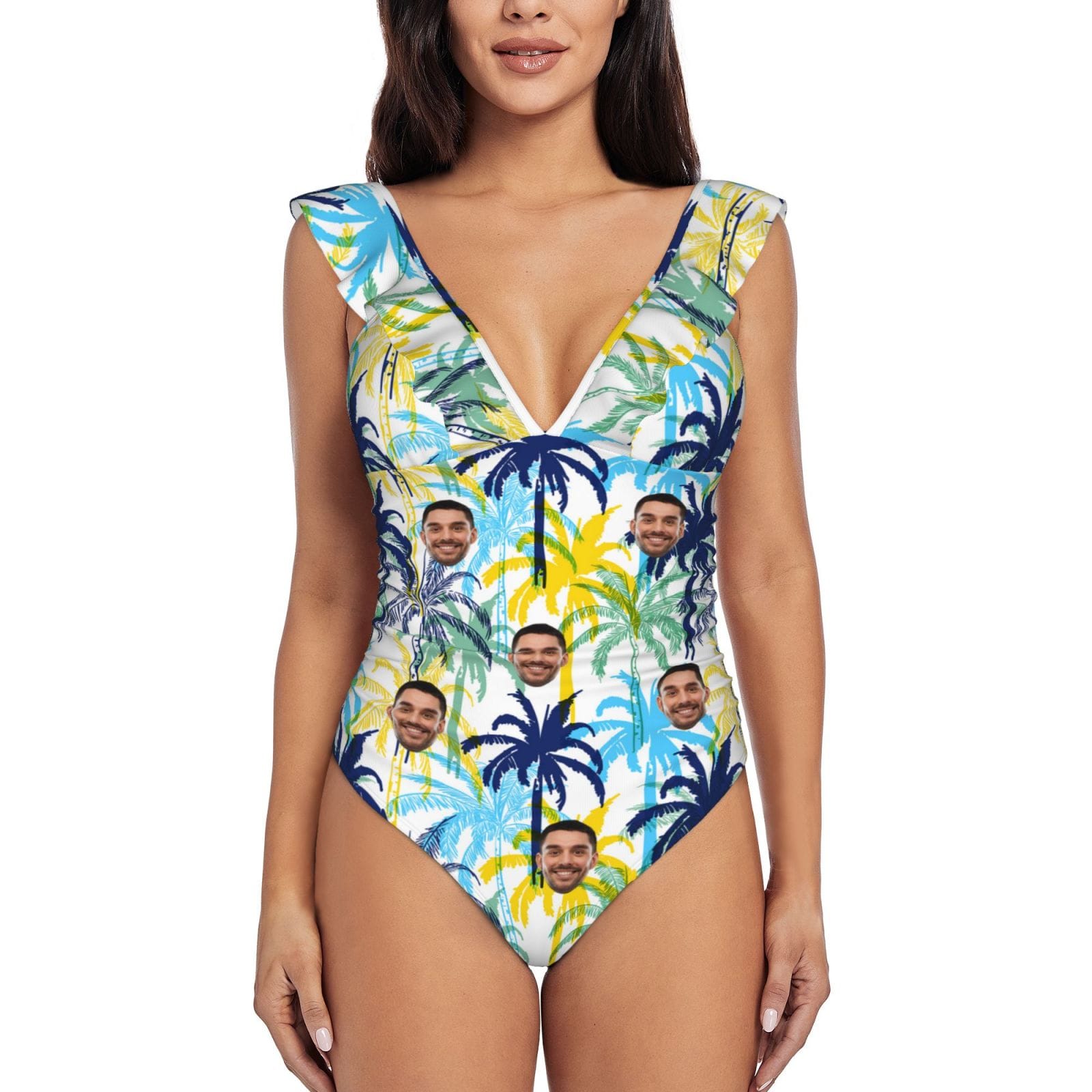 Custom Face Hawaii Swimwear Personalized Women&