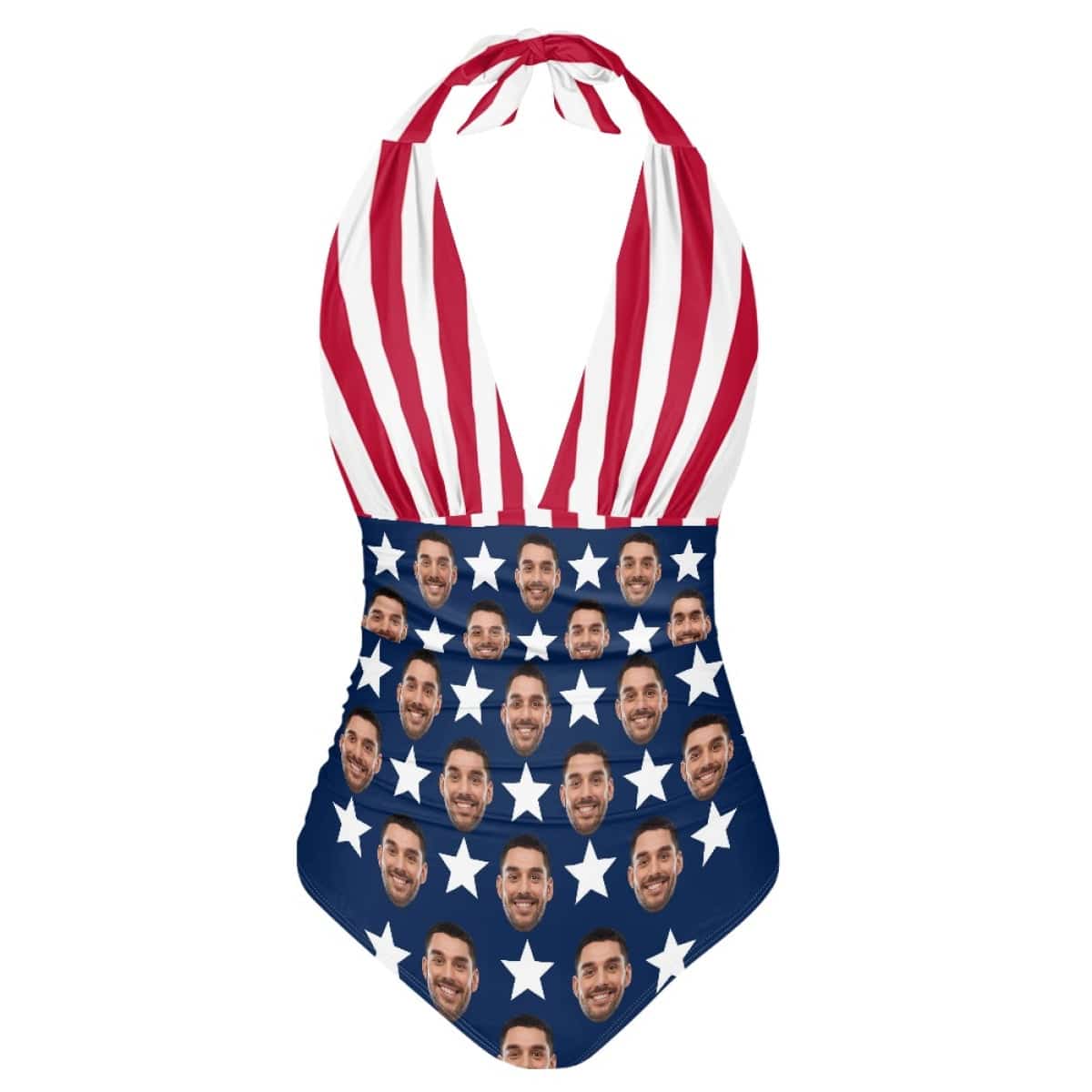 Custom Face American Flag Women&