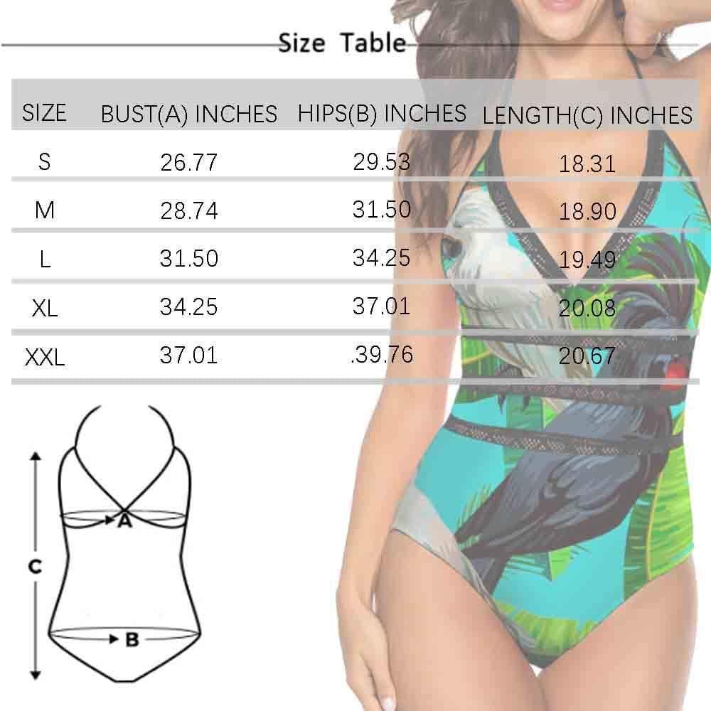 Custom Australia Flag Lace Band Embossing Face Swimsuit Women&