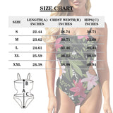 Custom Face All You Swimsuit Personalized Women's Open Waist One Piece Bathing Suit Honeymoons For Her