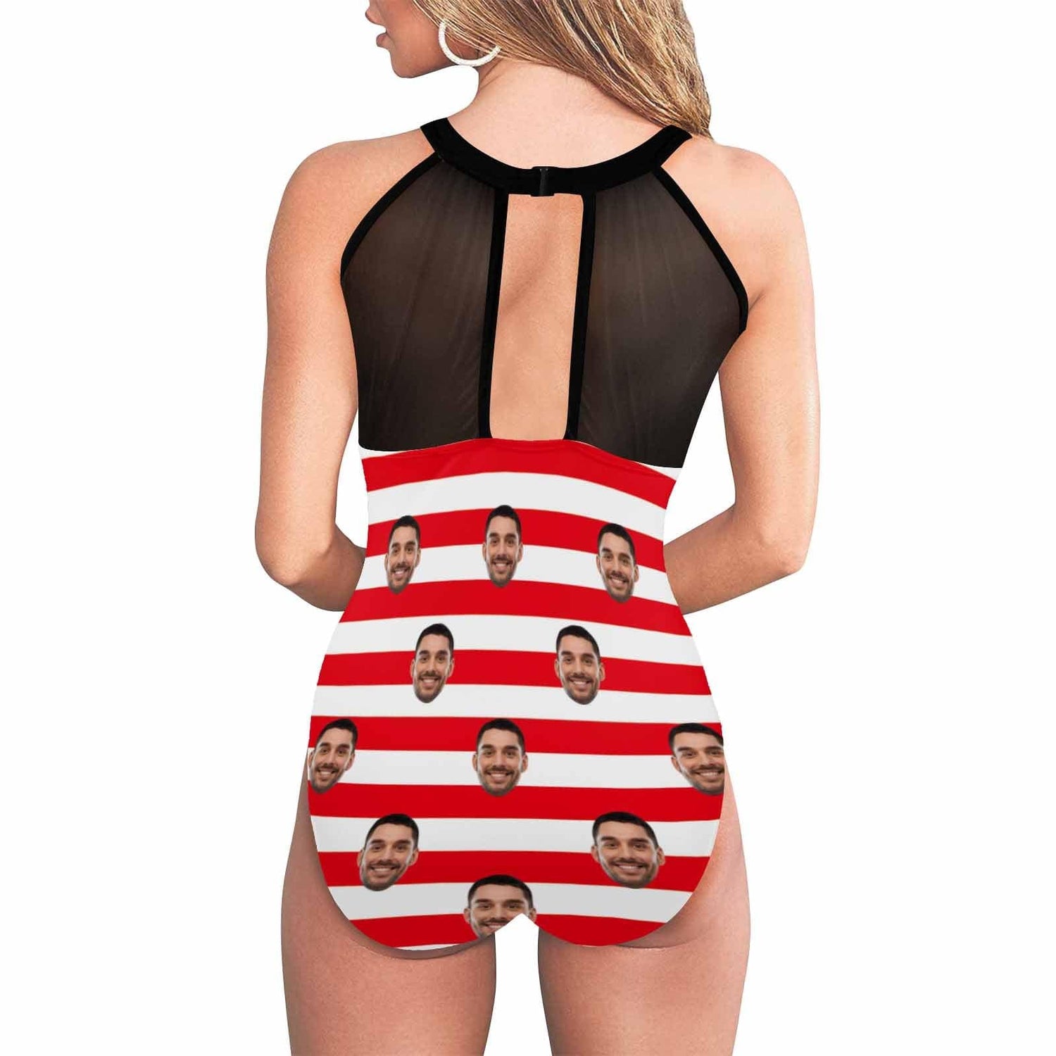 Custom Face American Flag Women&