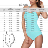 Custom Face Blue Women's Slip One Piece Swimsuit