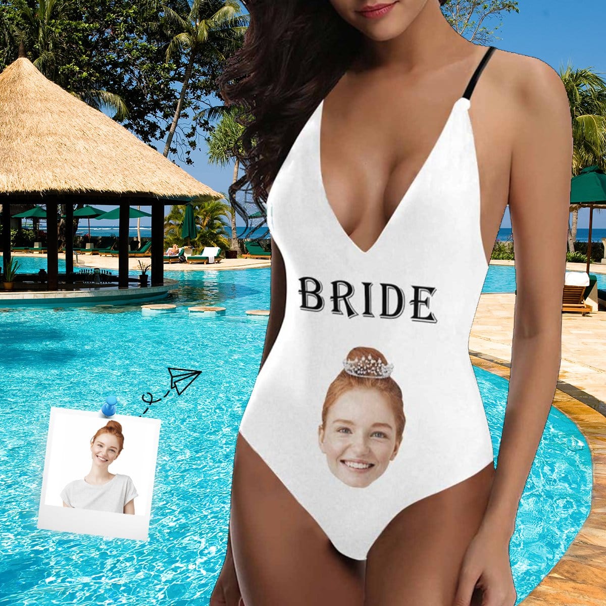 Custom Face Bride White Women&