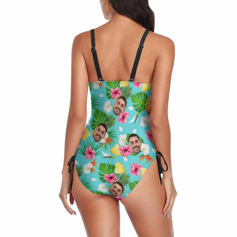 Custom Face Fruit Theme Swimsuits Personalized Women&