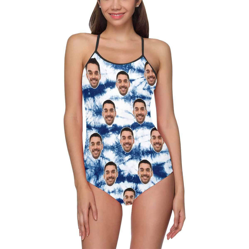 Custom Face Surf Women's Slip One Piece Swimsuit