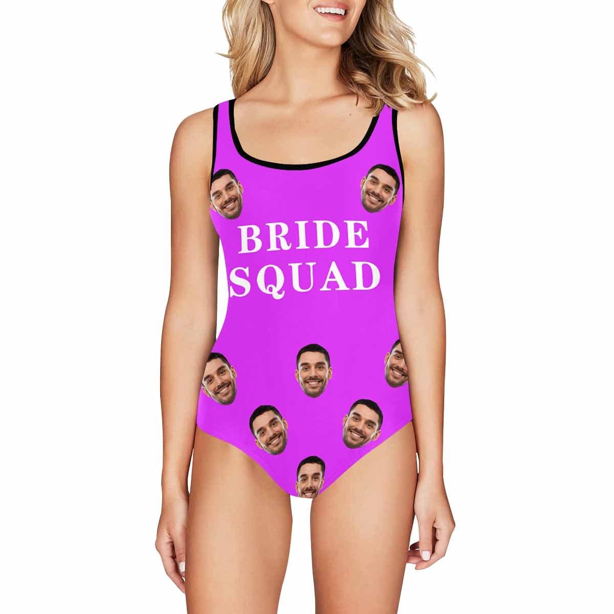 Custom Face Swimsuit Bride&amp;Bridesmaid PersonalizedWomen&