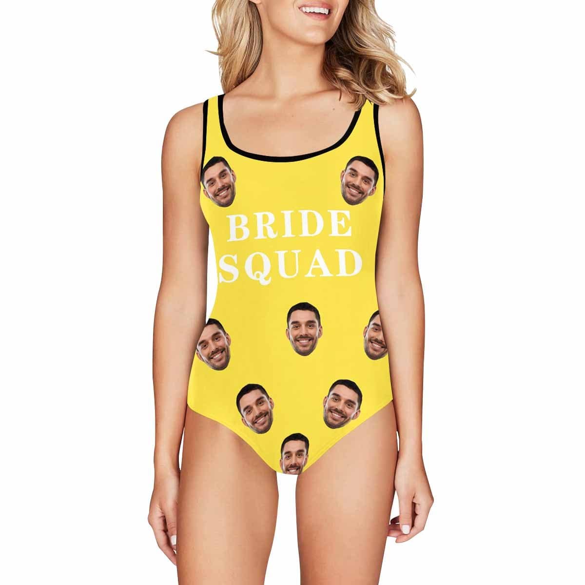 Custom Face Swimsuit Bride&amp;Bridesmaid PersonalizedWomen&