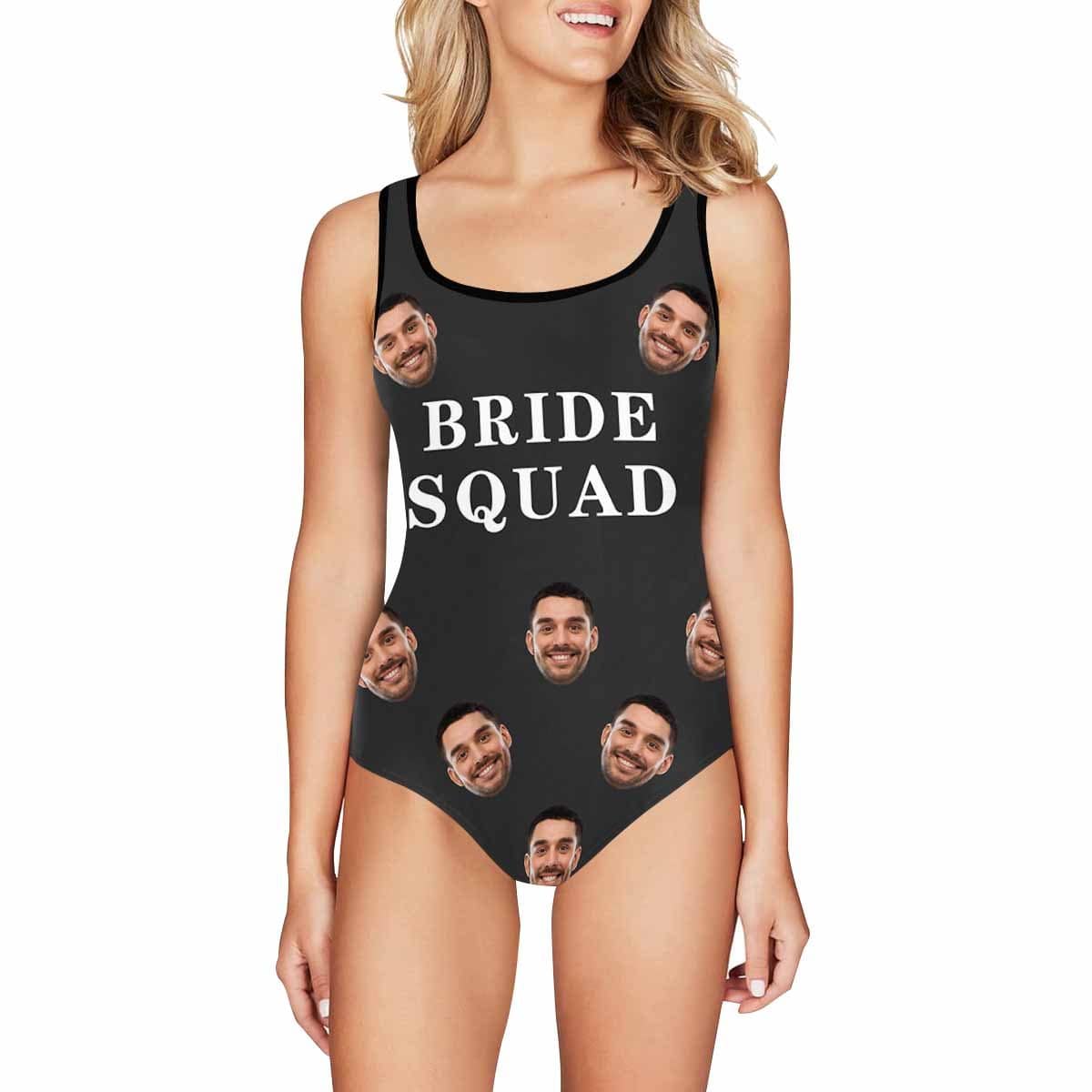 Custom Face Swimsuit Bride&amp;Bridesmaid PersonalizedWomen&