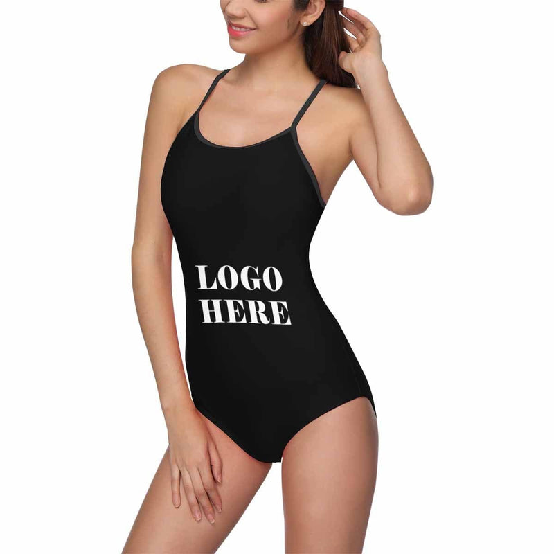 Custom Your Logo Women's Slip One Piece Swimsuit