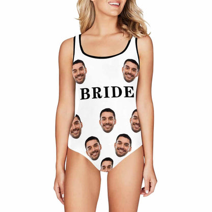 Personalised Bridesmaid Bathing Suit Custom Face Bride Swimsuit Women&