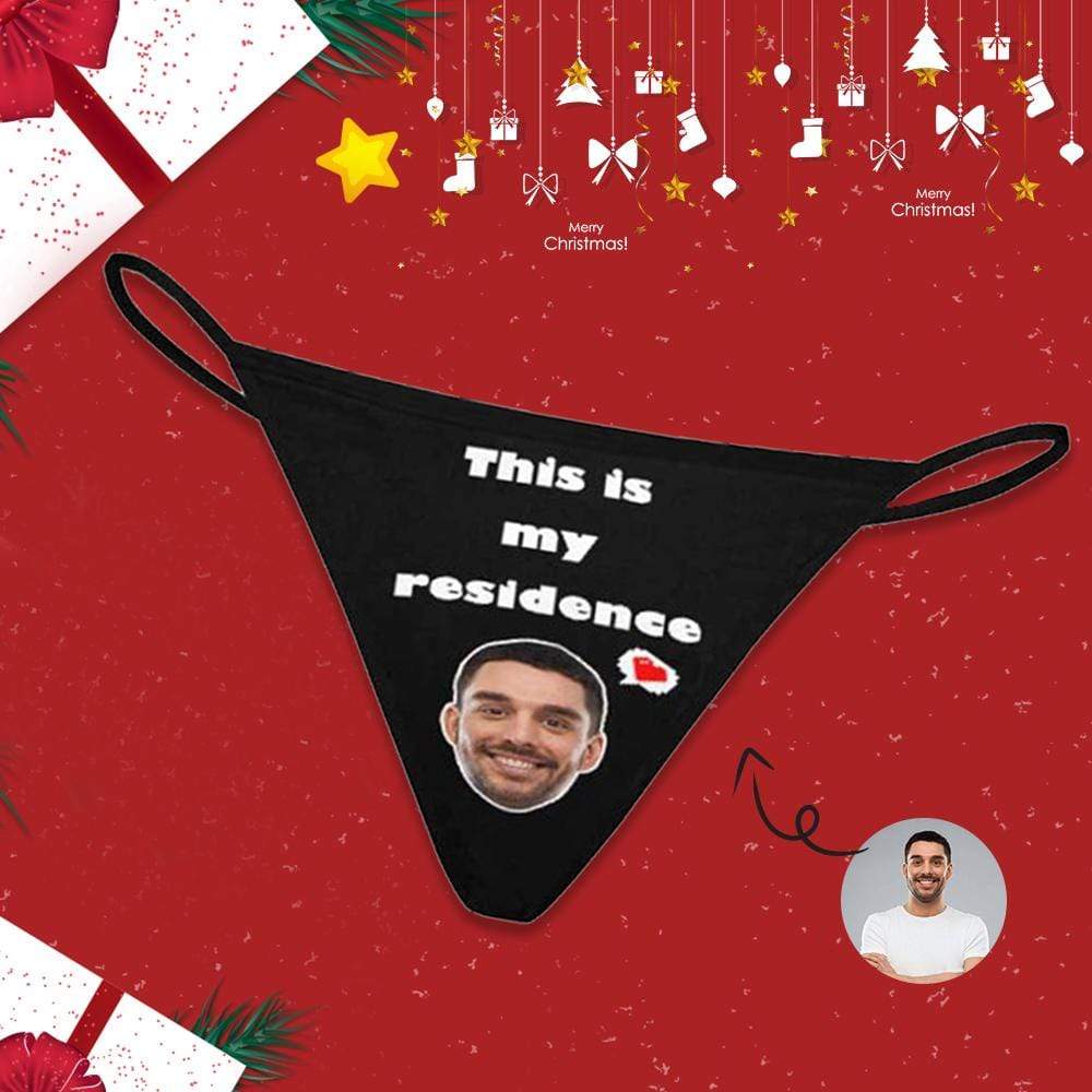 Custom Face Thong Underwear Personalized My Residence G-String Panties