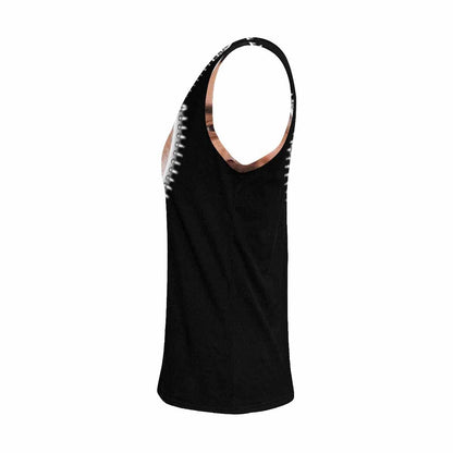 Design Face Tops Zipper Personalized All Over Print Tank Tops for Men and Women