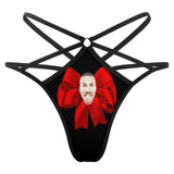 Personalized Face Thongs T-Back Underwear for Women Custom Bowknot Women's G-String Panties