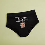 Personalized Women's High Waist Underwear Custom Face This Booty Ladies Soft Granny Knickers Panties