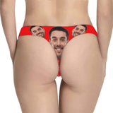 Custom Couple Matching Briefs with Face Personalized Photo Underwear Made For Couple Valentine's Day Gift