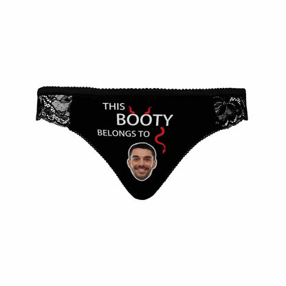 Custom Face Booty Underwear Personalized Photo Sexy Women&