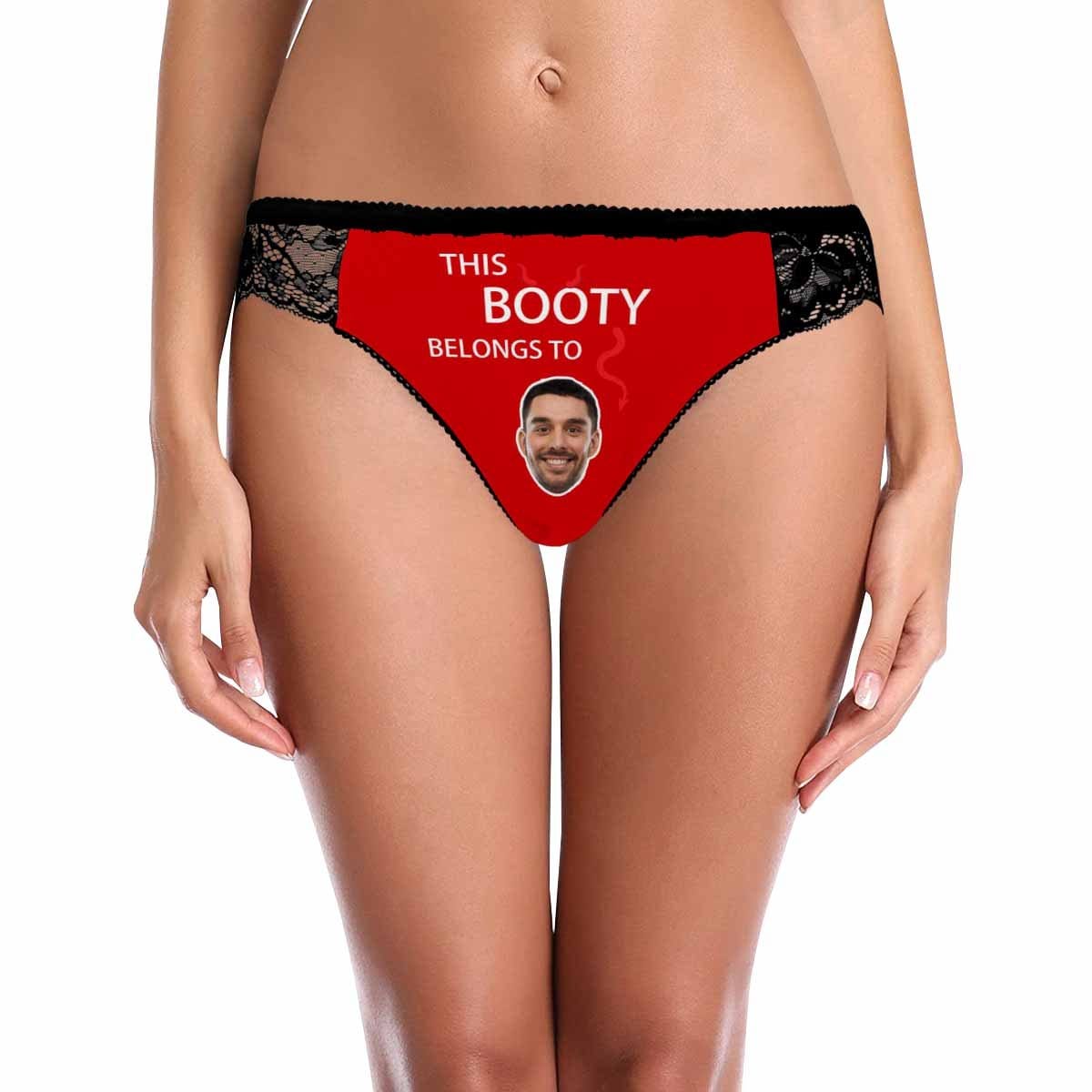 Custom Face Booty Underwear Personalized Photo Sexy Women&