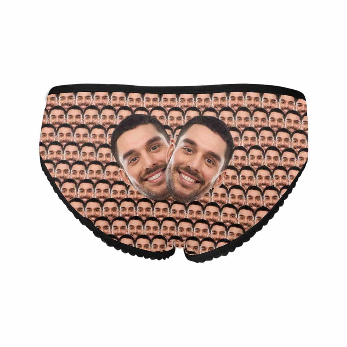 Custom Face Briefs Personalized Seamless Heads Underwear with Photo Women&