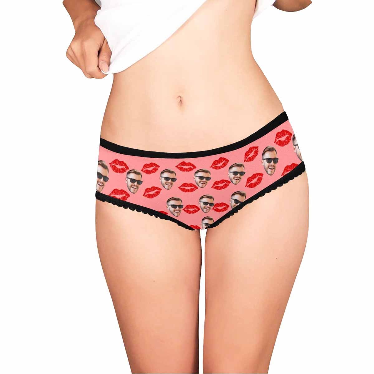 Custom Face Flaming Lips Underwear Personalized Women&