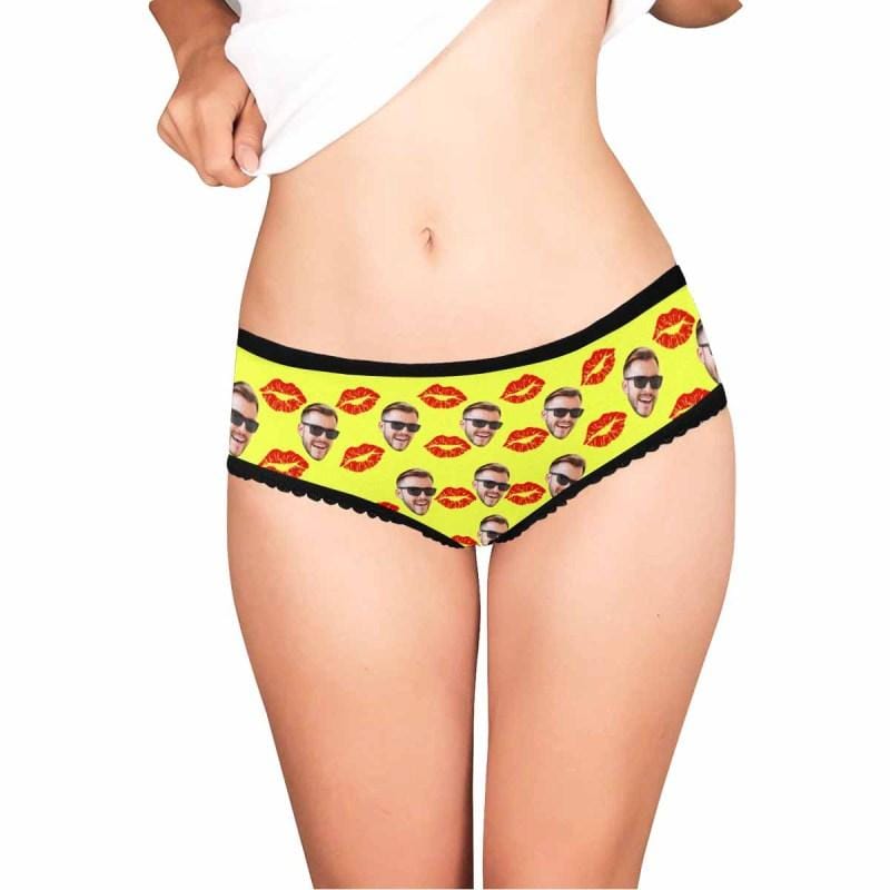 Custom Face Flaming Lips Underwear Personalized Women&