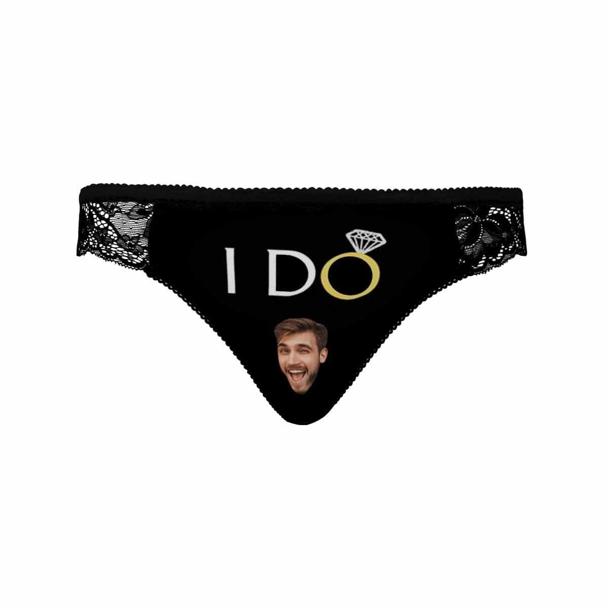 Custom Face I Do Couple Underwear Put Your Face on Lingerie with Custom Image For Couple Valentine&