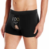 Custom Face I Do Couple Underwear Put Your Face on Lingerie with Custom Image For Couple Valentine's Day Gift