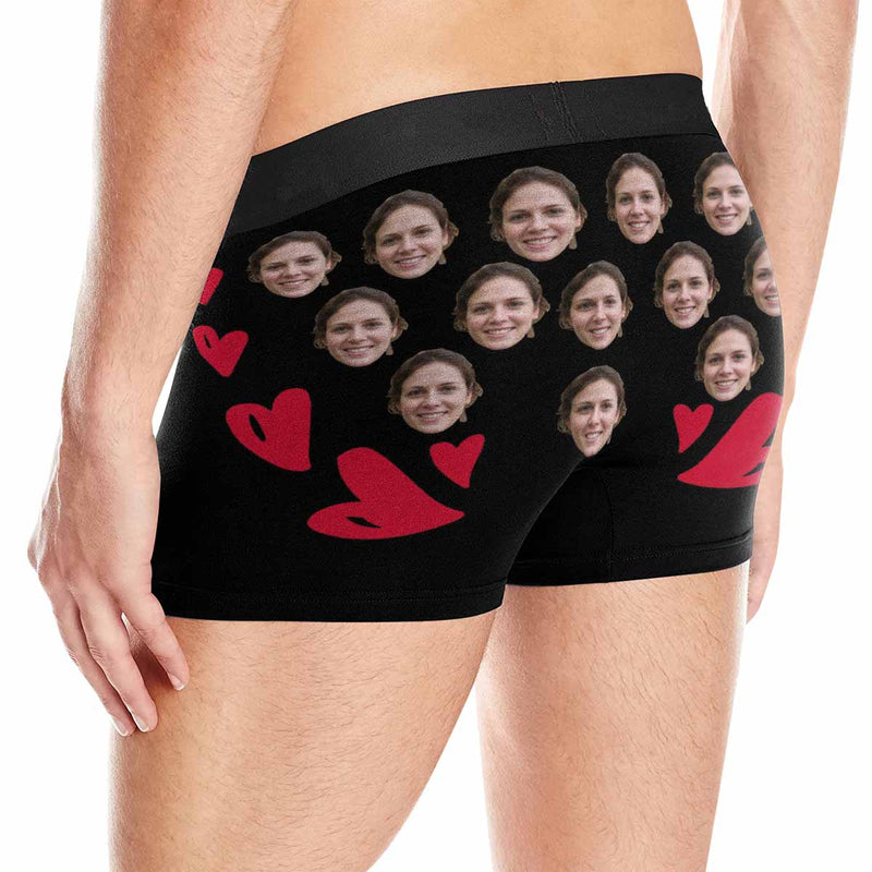 Custom Face Let's Do It Women's Classic Thong&Men's Boxer Briefs Personalized Underwear For Couple Valentine's Day Gift