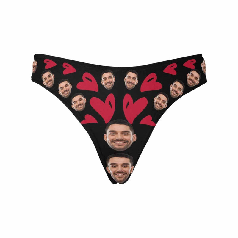 Custom Face Let's Do It Women's Classic Thong&Men's Boxer Briefs Personalized Underwear For Couple Valentine's Day Gift