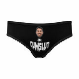 Custom Face Slut Underwear Personalized Women's High-cut Briefs Funny Lovers Gift