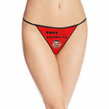 Custom Face Thongs Underwear for Women Personalized Cat Belongs To Me Women's G-String Panties