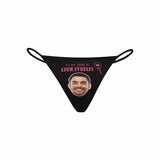 Custom Face Thongs Underwear for Women Personalized Lick Women's G-String Panties Anniversary Gift