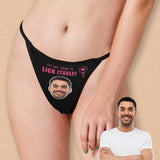 Custom Face Thongs Underwear Personalized Lick Womens G-String Panties