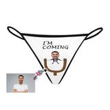 Custom Face Thongs Underwear for Women Personalized Slingshot Women's G-String Panties